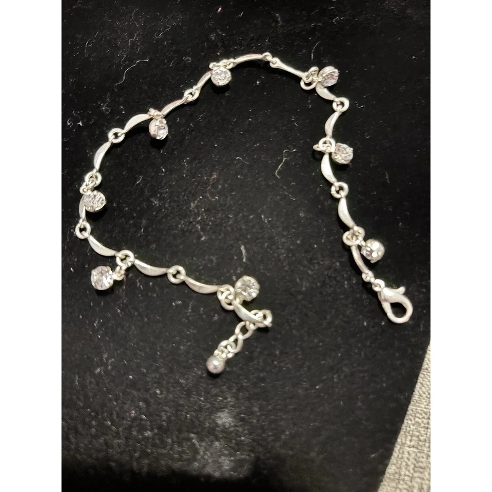 Silver Tone Anklet 10